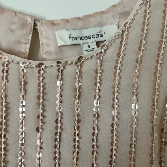 Gold champagne sequin top - Picture 2 of 3